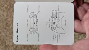 Luna controller manual showing what all the buttons are called